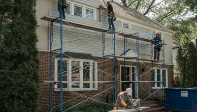 Vinyl siding installation in Brooklyn, NY for a residential home exterior