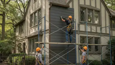 Vinyl siding installation service in Brooklyn, NY for a home exterior renovation