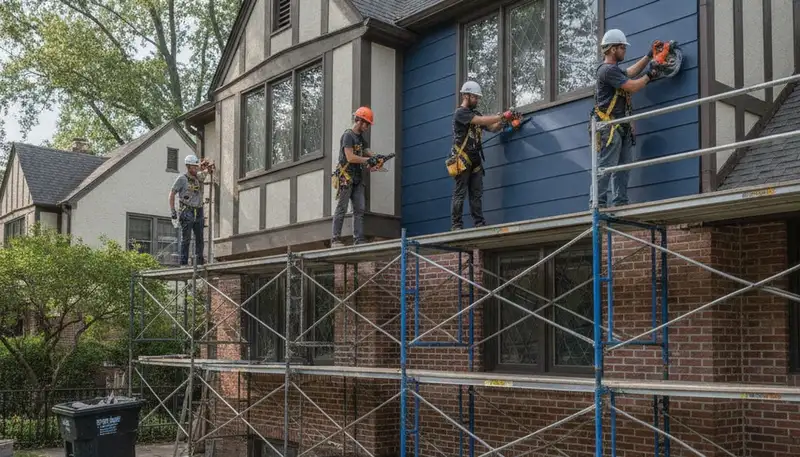 Brooklyn, NY vinyl siding installation for a home exterior by a professional siding contractor