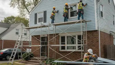 Vinyl siding installation in Brooklyn, NY for a home exterior upgrade