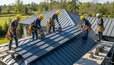 Metal roofing installation in Brooklyn, NY by FX Remodeling & Exteriors