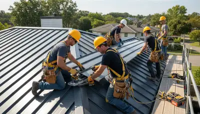 Brooklyn, NY siding contractor installing durable vinyl siding on a residential home
