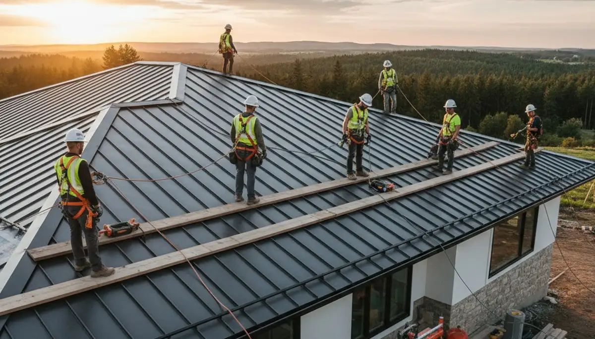Metal roofing installation in Brooklyn, NY for durable, weather-resistant home protection