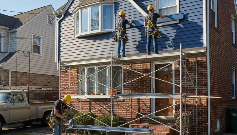 Brooklyn, NY siding contractor offering vinyl siding installation and replacement services