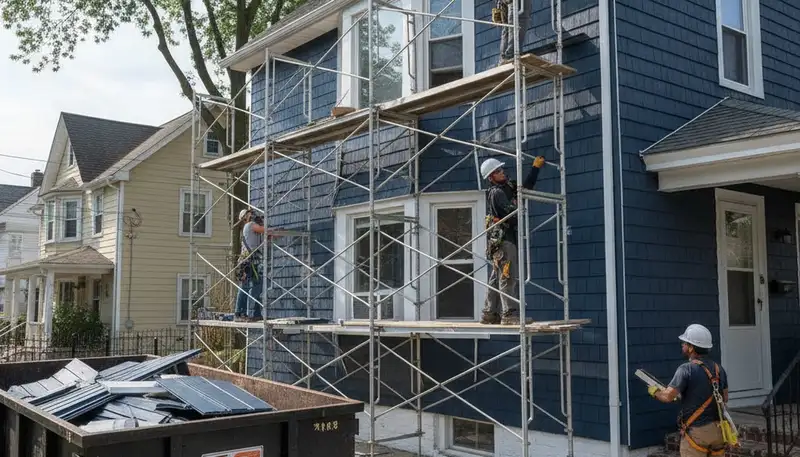 Vinyl siding installation in Brooklyn, NY for a professional home exterior upgrade