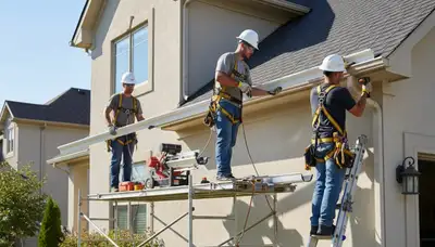 Brooklyn, NY seamless gutter installation for siding homes by FX Remodeling & Exteriors