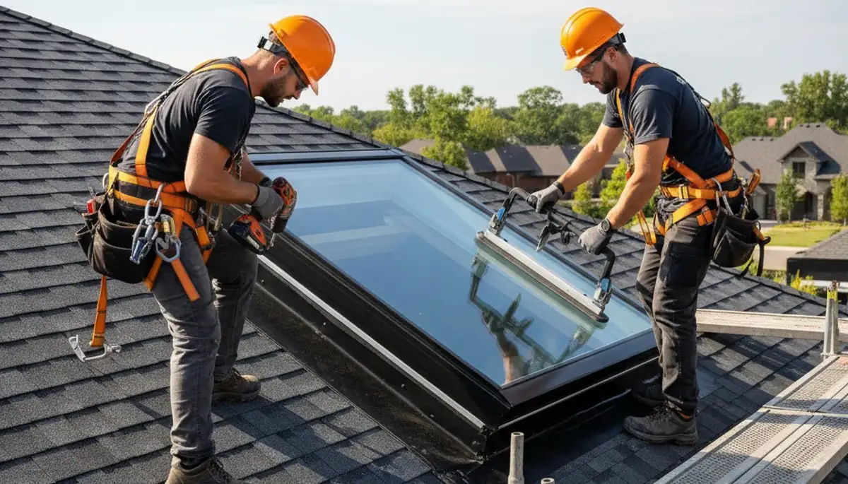 Brooklyn, NY skylight installation by FX Remodeling & Exteriors for natural light and weather protection