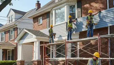 Vinyl siding installation in Brooklyn, NY by a professional siding contractor