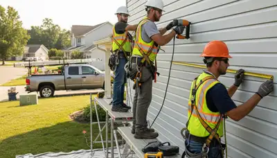 Vinyl siding installation on a Brooklyn, NY home by FX Remodeling & Exteriors