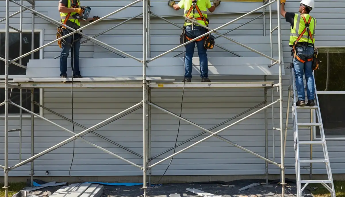 Vinyl siding installation on Brooklyn, NY home by FX Remodeling & Exteriors